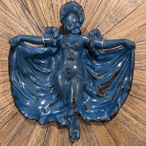 Art Nouveau Dancing Woman Trinket Dish Wall Hanging PEMCO Baltimore Cast Mold